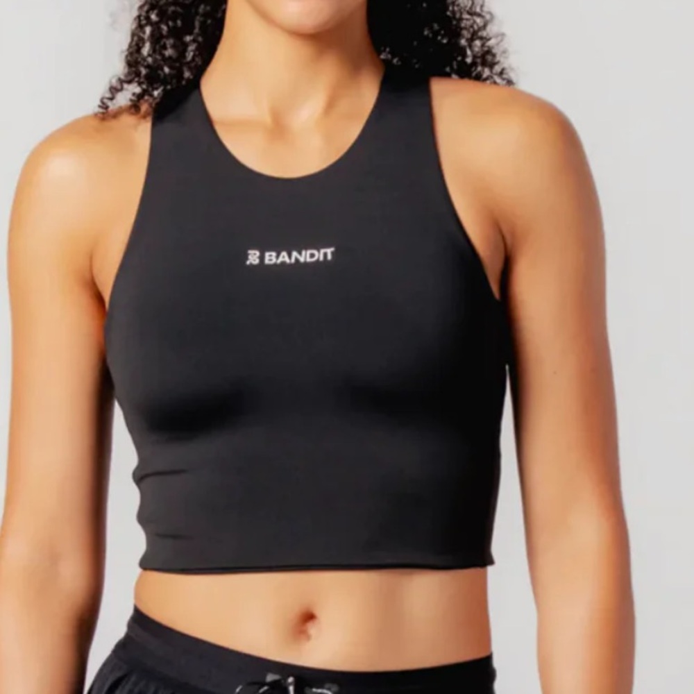 Bandit Running Stamina Race Crop - Black XS